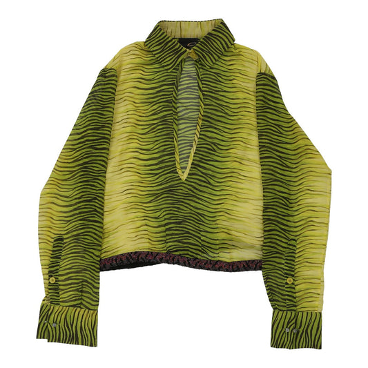 Vintage green Just Cavalli Blouse - womens small