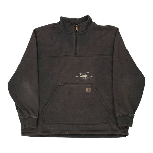 Vintage grey Carhartt 1/4 Zip - mens xx-large