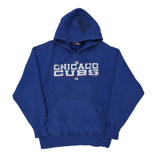 Vintage blue Chicago Cubs Majestic Hoodie - mens xx-large