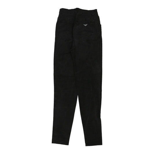 Vintage black Armani Jeans Trousers - womens 24" waist