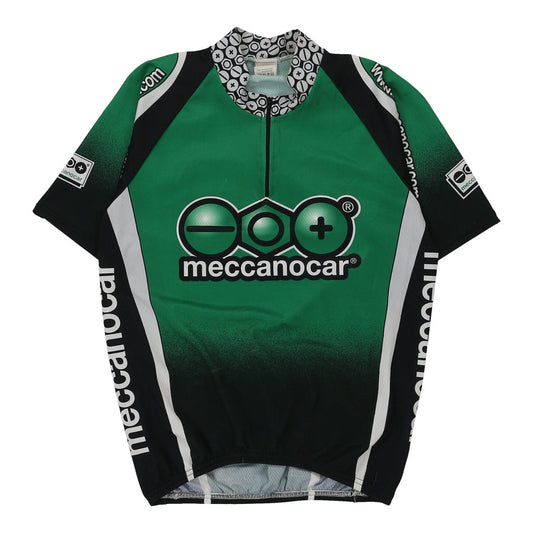 Vintage Cycling Meccanocar Sports Top - XL Green Polyester