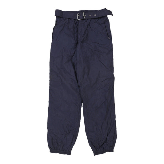 Vintage Ellesse Ski Trousers - Medium Navy Nylon