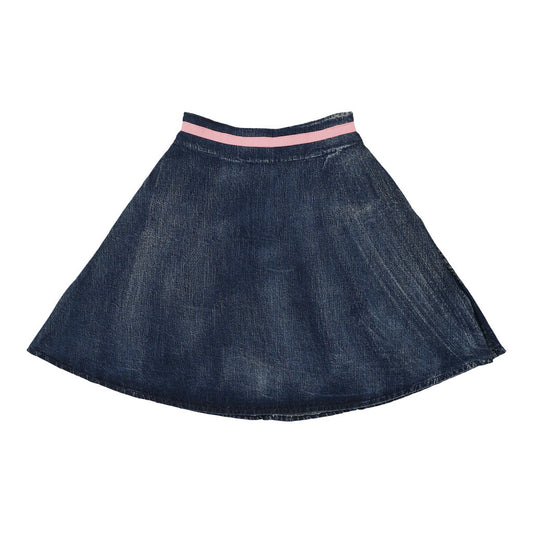 Vintage Cyberg Denim Skirt - 28W UK 8 Blue Cotton