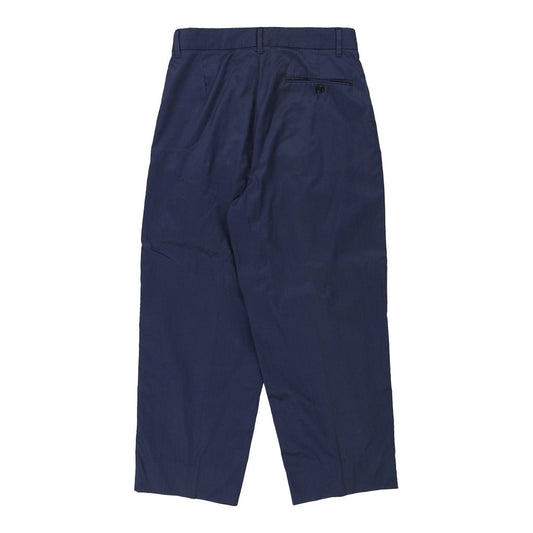 Vintage Benetton Trousers - 28W UK 10 Blue Cotton