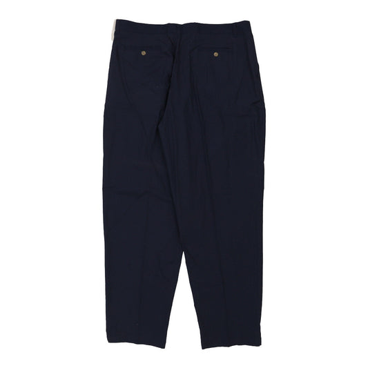 Vintage 1St American Trousers - 40W 34L Navy Cotton