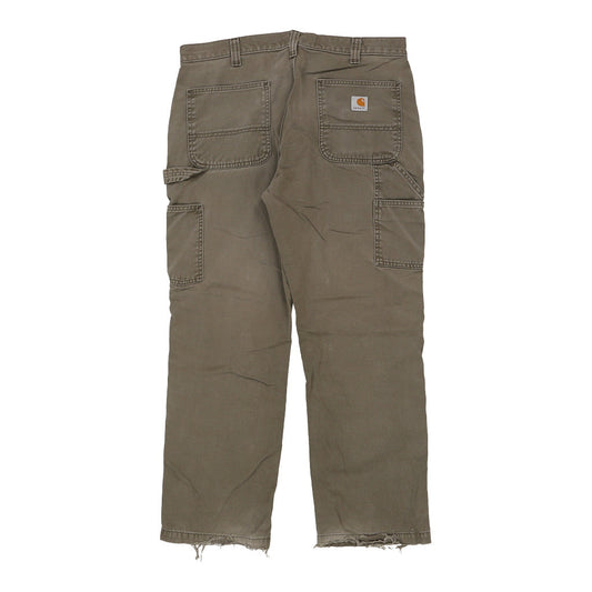 Vintage khaki Carhartt Carpenter Trousers - mens 36" waist
