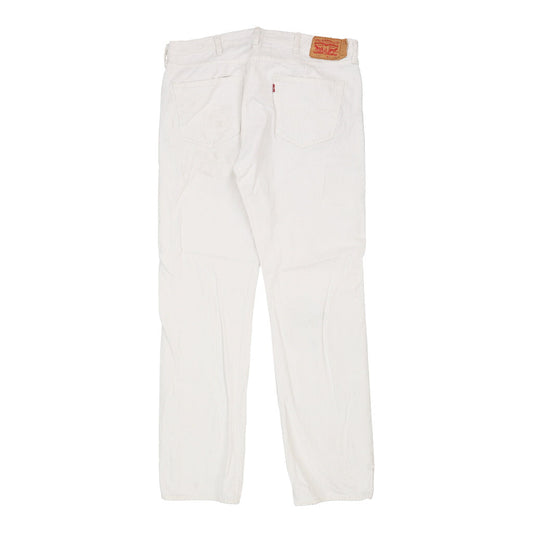 Vintage white 501 Levis Jeans - mens 33" waist