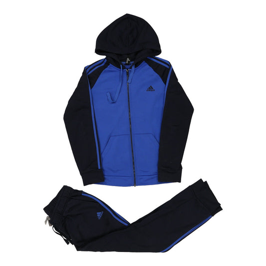 Vintage blue Age 13-14 Adidas Full Tracksuit - boys x-large