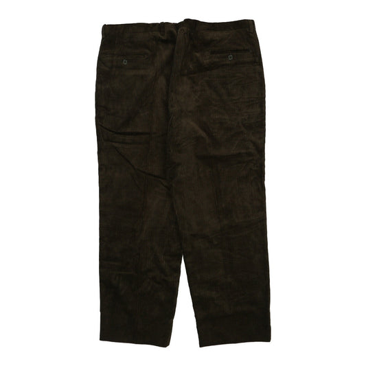 Vintage khaki Blooming'S Cord Trousers - mens 40" waist