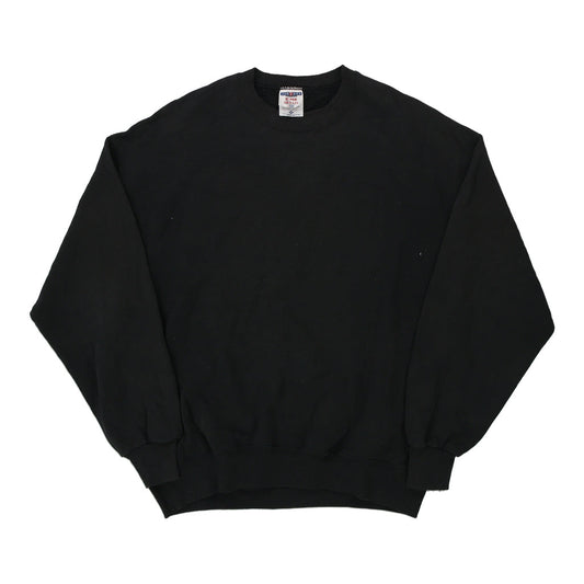 Vintage black Made in USA Blank Jerzees Sweatshirt - mens x-large