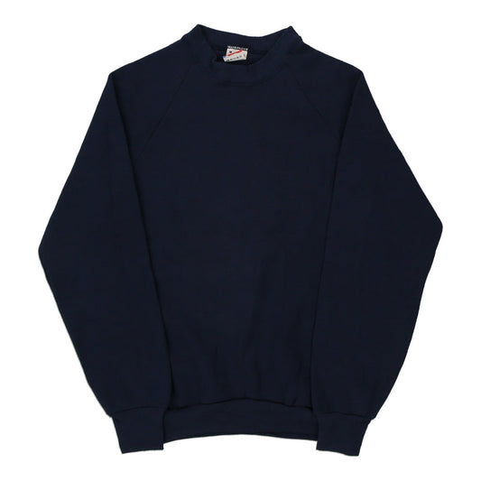 Vintage navy Made in USA Blank Fruit Of The Loom Sweatshirt - mens medium