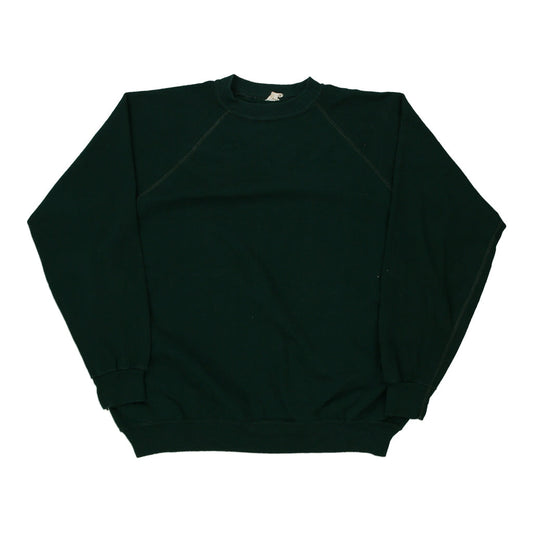 Vintage green Made in USA Blank Unbranded Sweatshirt - mens xxx-large