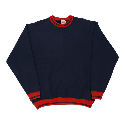 Vintage navy Made in USA Blank Wilson Sweatshirt - mens x-large