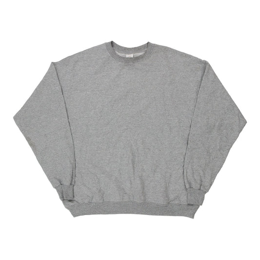 Vintage grey Blank Hanes Sweatshirt - mens x-large