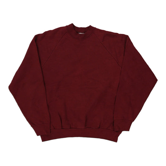 Vintage red Made in USA Blank Fruit Of The Loom Sweatshirt - mens x-large