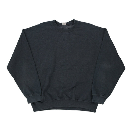 Vintage grey Blank Gildan Sweatshirt - mens xx-large