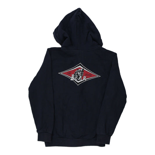 Vintage navy Age 10 Bear Hoodie - boys medium