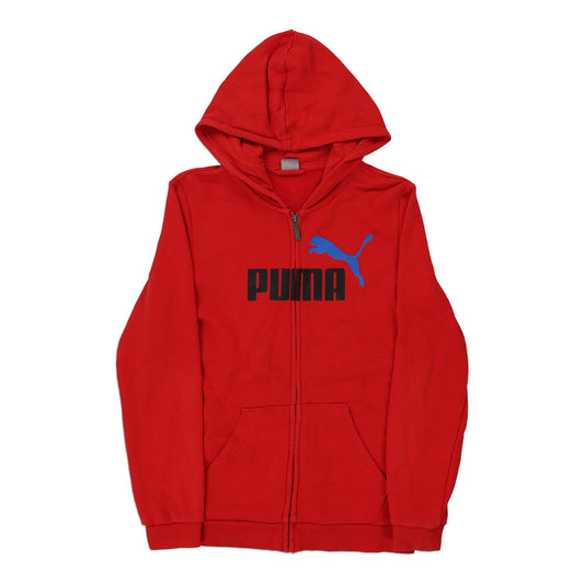 Vintage red Age 13-14 Puma Hoodie - boys x-large