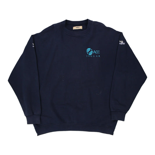 Vintage navy ACC Jaguar Jerzees Sweatshirt - mens xx-large