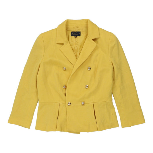 Vintage Luisa Spagnoli Blazer - Medium Yellow Cotton