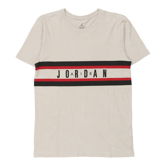 Vintage Jordan Graphic T-Shirt - Small White Cotton