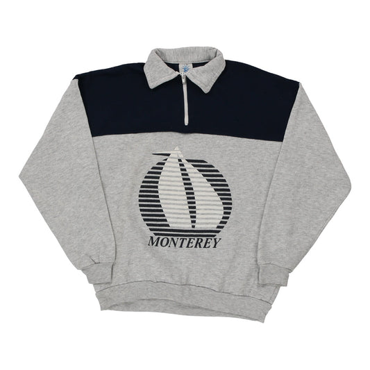 Vintage grey Made in USA Monterey Magic 1/4 Zip - mens large