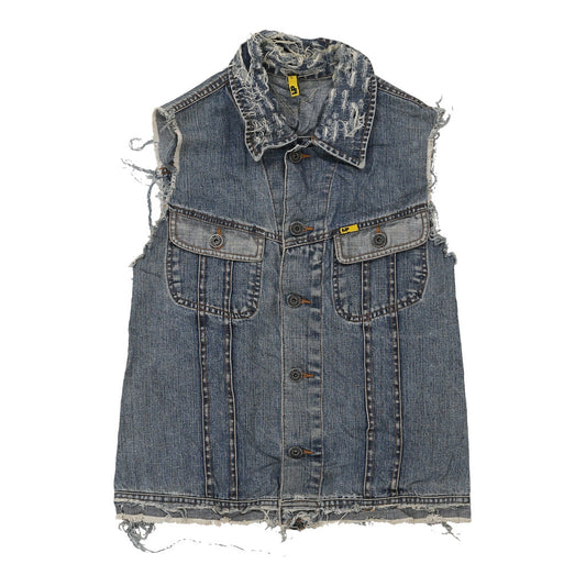 Vintage Mp Denim Gilet - Large Blue Cotton