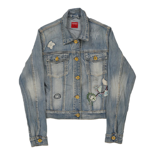 Vintage Power Miss Denim Jacket - Medium Blue Cotton