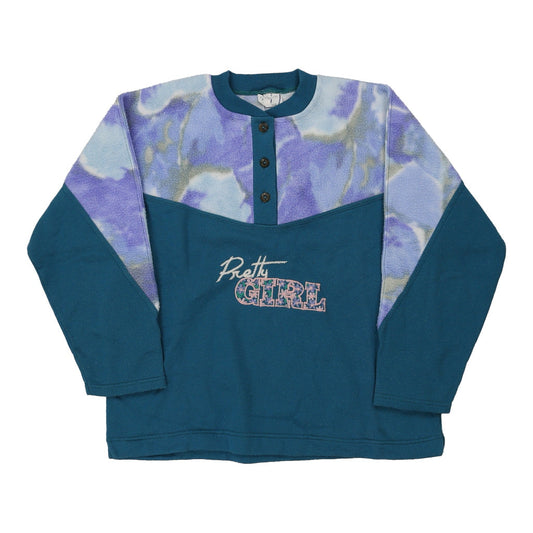 Vintage Pretty Girl Confezioni Qr Fleece - Medium Blue Polyester
