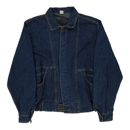 Vintage 1980's Pancaldi Jeans Denim Jacket - Medium Blue Cotton