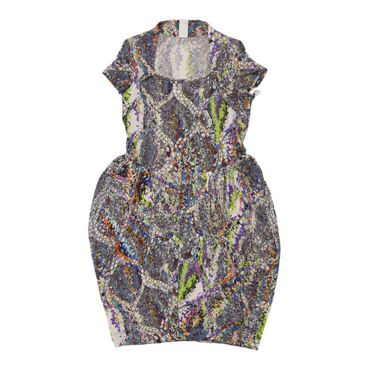 Vintage Mariella Rosati Animal print Mini Dress - Medium Multicoloured Viscose Blend