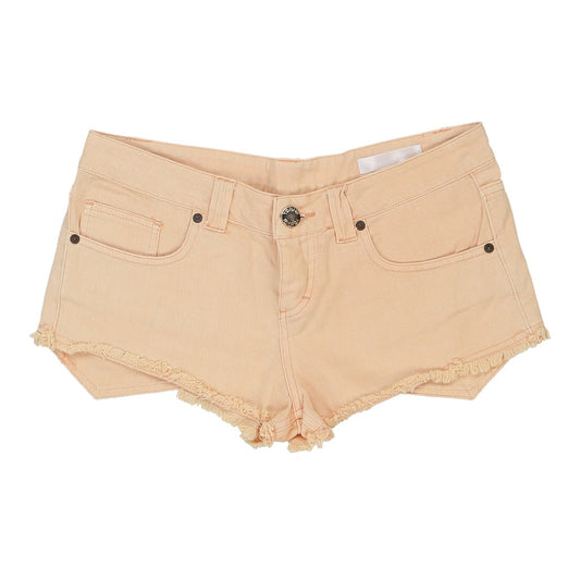 Vintage orange Unbranded Denim Shorts - womens small