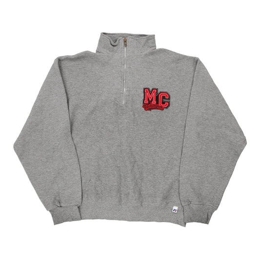 Vintage grey Russell Athletic 1/4 Zip - mens medium