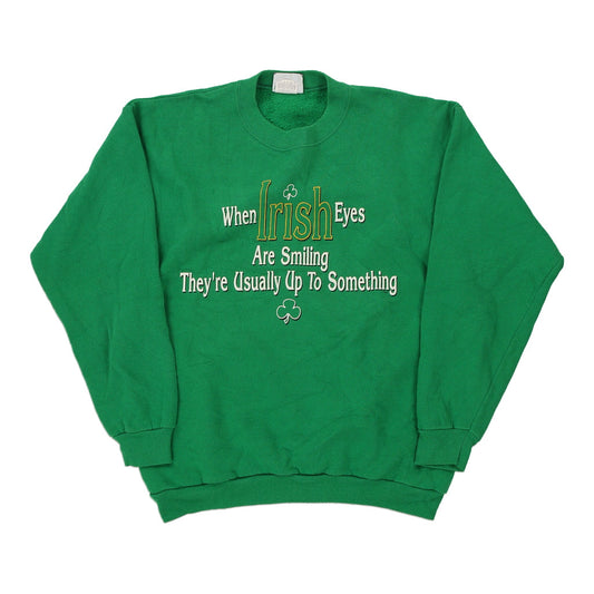 Vintage green Made in USA Lee Sweatshirt - mens large