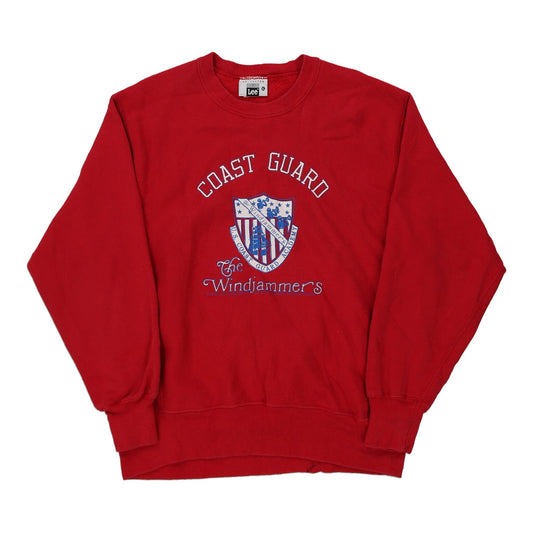 Vintage red Made in USA Coast Guard Lee Sweatshirt - mens x-large