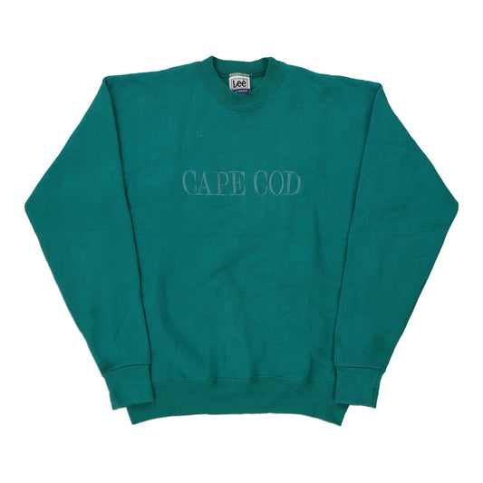 Vintage teal Made in USA Cape Cod Lee Sweatshirt - mens medium