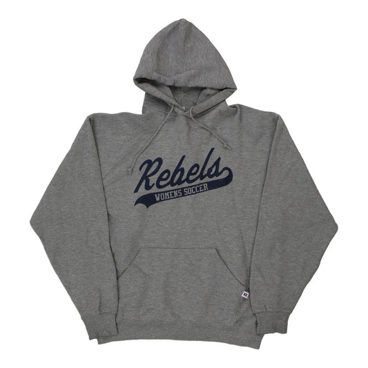 Vintage grey Rebels Russell Athletic Hoodie - womens large