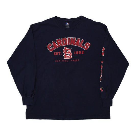 Vintage navy St. Louis Cardinals Mlb Long Sleeve T-Shirt - mens x-large
