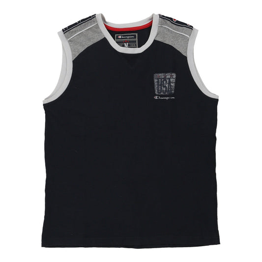 Vintage Champion Vest - Medium Navy Cotton