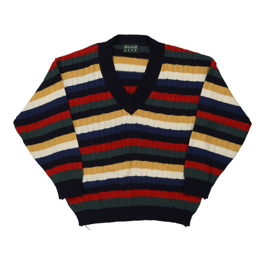 Vintage multicoloured Master Line Jumper - mens x-large