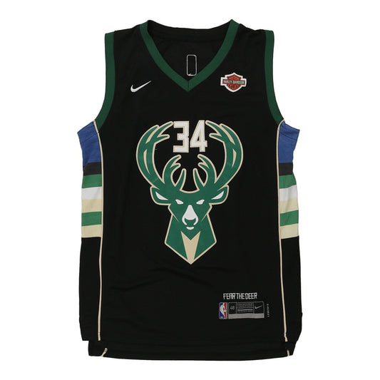 Vintage black Milwaukee Bucks Nike Jersey - mens medium