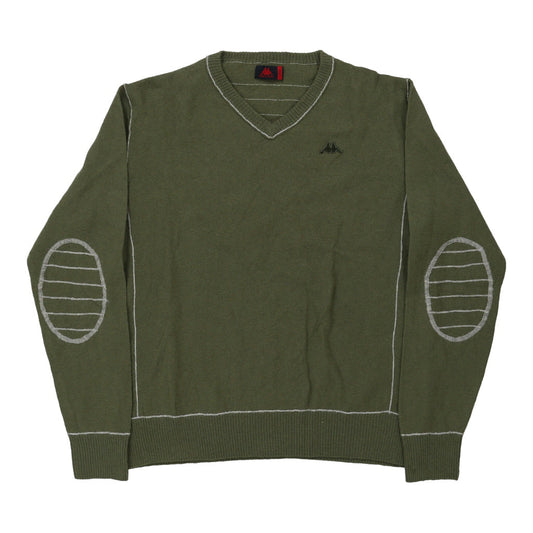 Vintage green Kappa Jumper - mens large