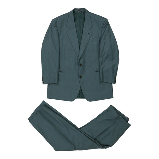 Vintage blue Renato Balestra Full Suit - mens large