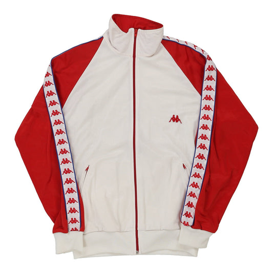 Vintage white Kappa Track Jacket - mens medium