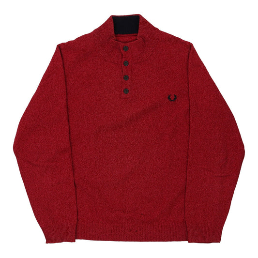 Vintage red Fred Perry Jumper - mens x-large
