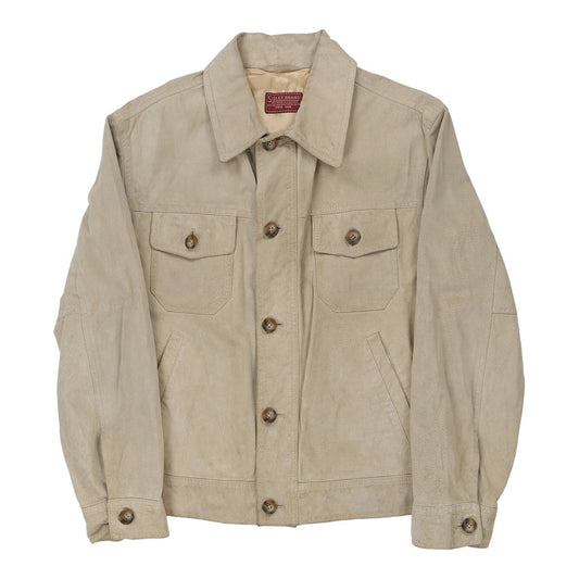 Vintage beige Sisley Suede Jacket - mens small