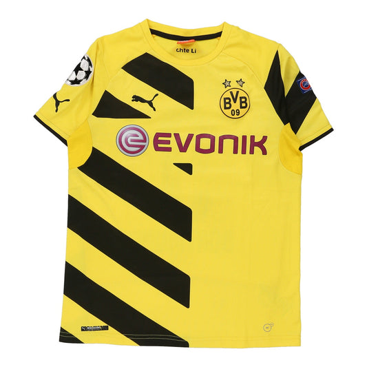 Vintage yellow Borussia Dortmund Puma Football Shirt - mens small