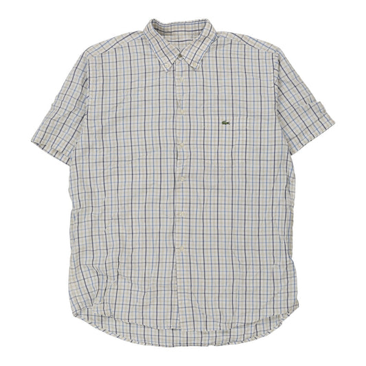 Vintage white Lacoste Short Sleeve Shirt - mens x-large