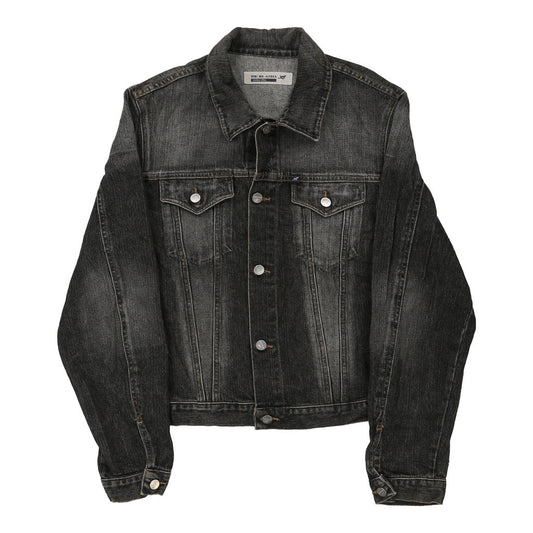 Vintage De Blasio Denim Jacket - Medium Grey Cotton