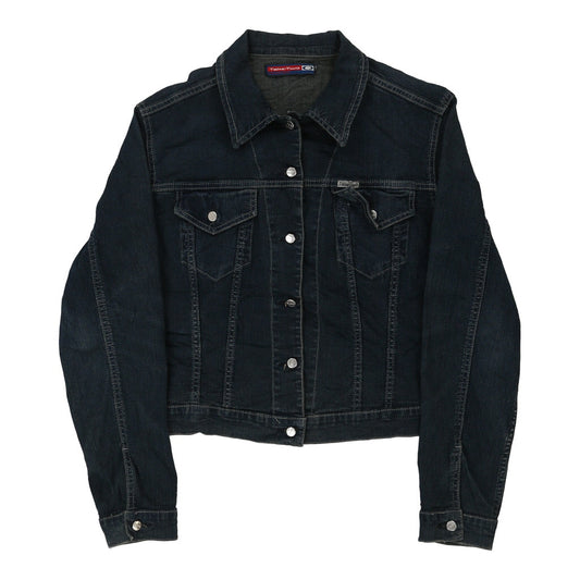 Vintage Take Two Denim Jacket - Large Dark Wash Cotton